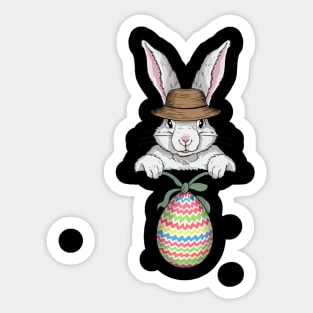 Easter Egg - Rabbit Happy Easter Sticker